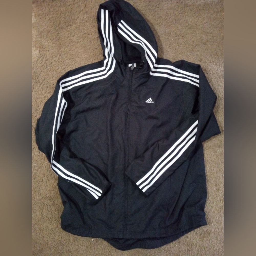 Adidas Black Men's Windbreaker L